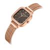 Jyullieoseu Ja-1405 Natural Mother-Of-Pearl Square Metal Watch