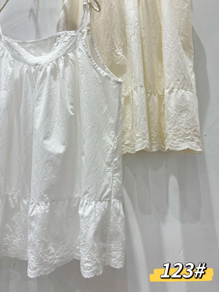 Neues Koreanisches Damen Baumwoll-Stickerei Lagen-Camisole-Weste - Frühling/Sommer Japanischer Stil Lockerer Schnitt.