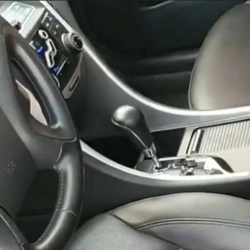Leather Automatic Transmission Gear Shift Knob Lever Stick Pen For Hyundai Sonata YF 2011 2012 2013 2014