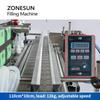 ZONESUN ZS-DTMP4AL Benchtop Automatic Four Injectable Heads Foamy Soap Liquid Essential Oil Drink Juice Bottle Filling Machine