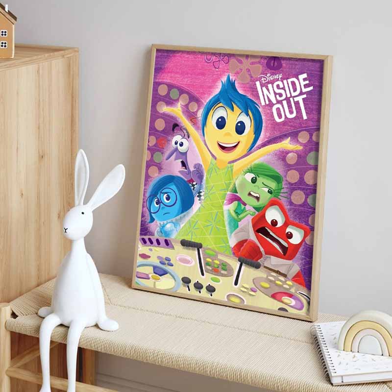 Disney Diamond Painting Inside Out Emotional Team Official Poster Rhinestone 5D Mosaic DIY Cross Stitch Gift Home Decor
