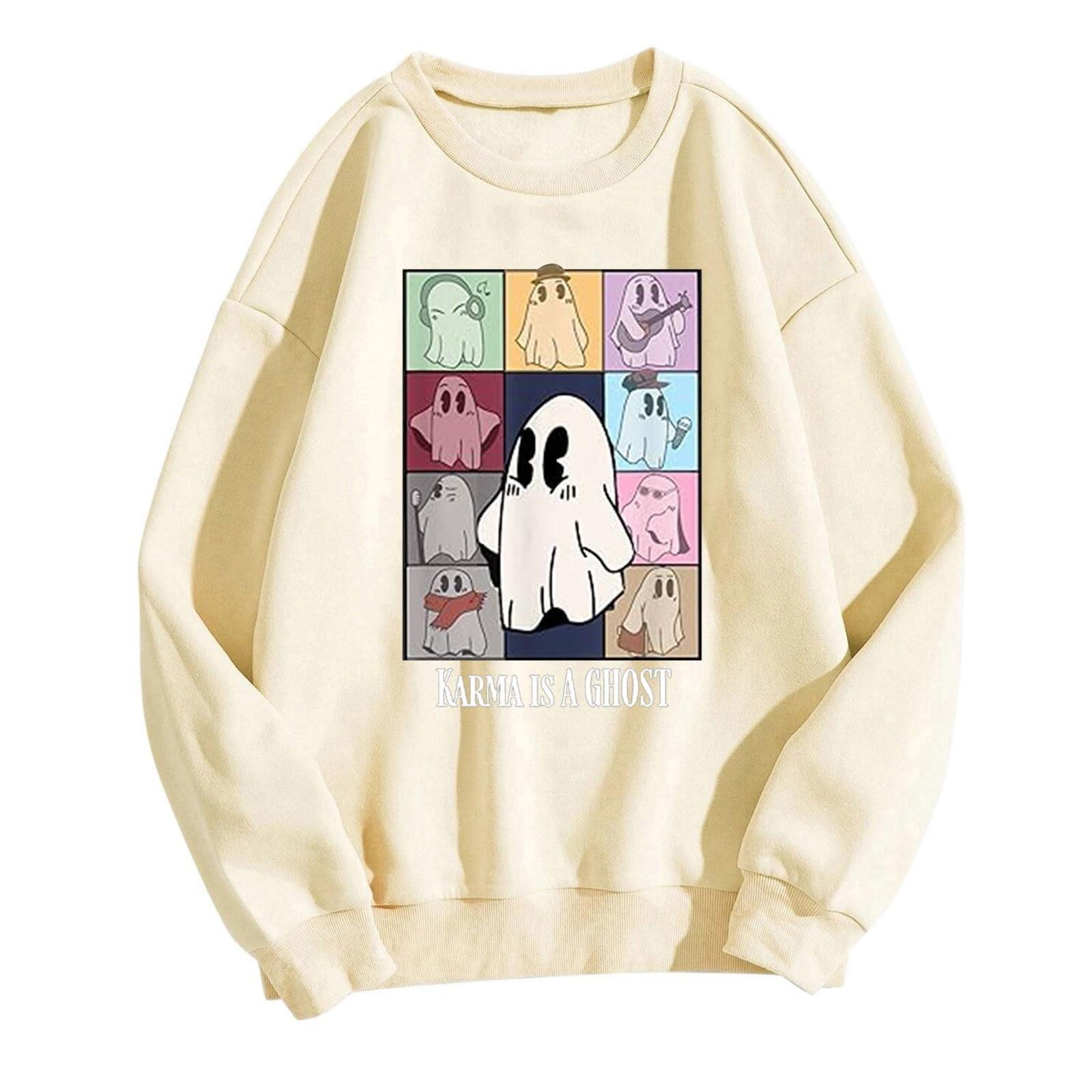 

Женские топы с круглым вырезом и принтом из хлопка, повседневная мода, длинный рукав, пуловер, топ, блузка S хаки