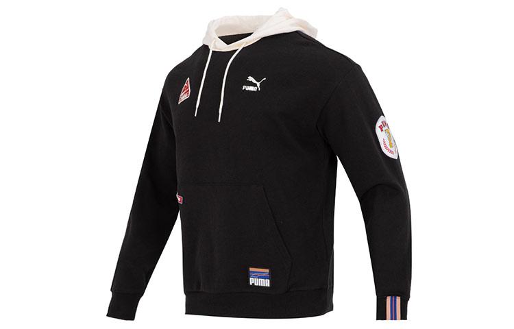 PUMA TEAM BADGE Sweatshirt Unisex Black 677377-01 M