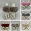 1 Pair Faux Fur Wrist Warmers Fluffy Women Plush Sleeve Cuffs Windproof Thermal Accessory for Jackets Sweaters