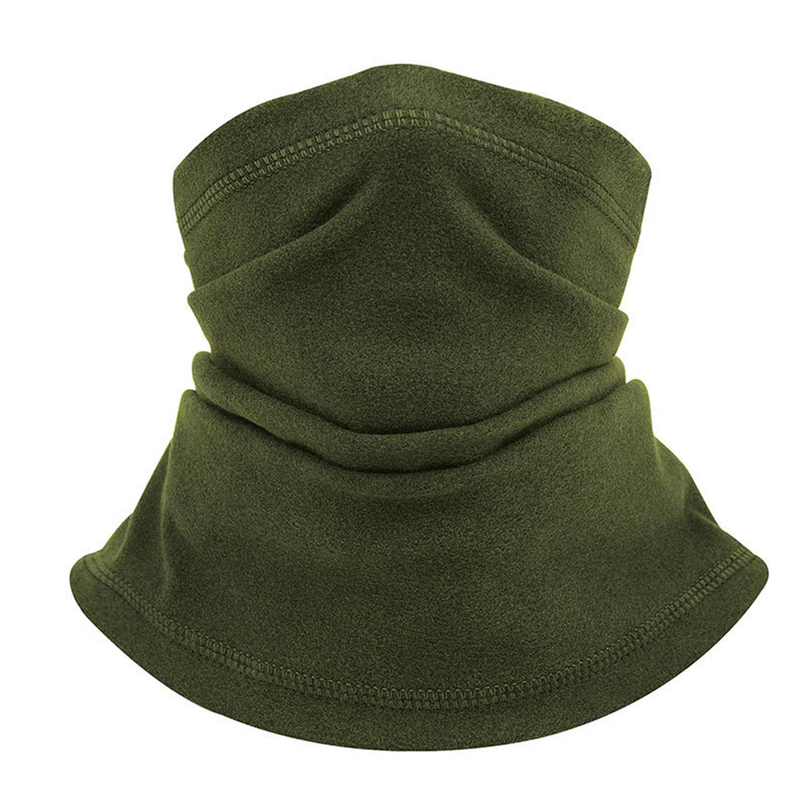 

Girls Fleece Face Cover Thick Neck Warmer Winter Windproof Tube Scarves for Face Soft Women Half Mask Gaiter Snowboard армія зелений колір