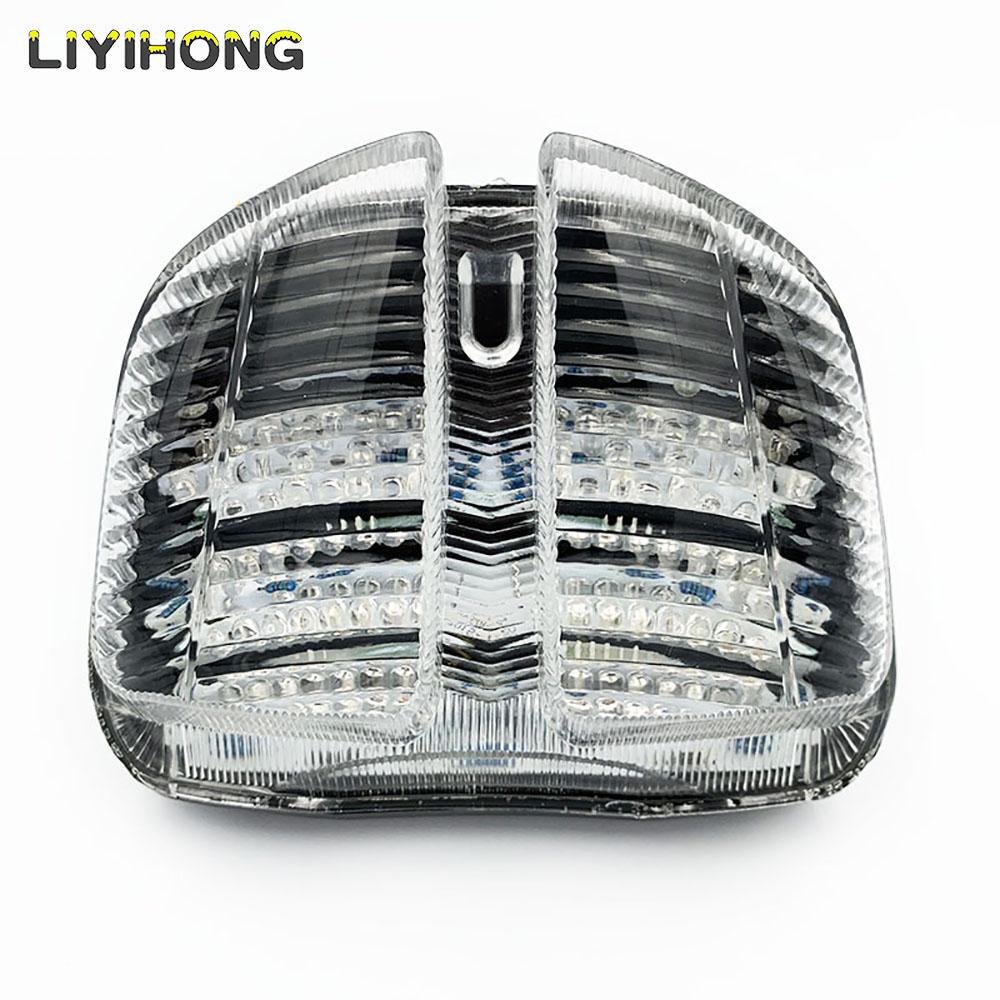 For Suzuki GSXR600 GSXR750 GSXR 600 750 2006 2007 K6 Chrome Rear Tail Light Brake Turn Signals Integrated Light Motorcycle Light