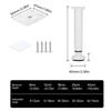 Pack of 4 Furniture Legs Adjustable Universal Support Feet Height Supports Simple Installs for Various Home Furnishings