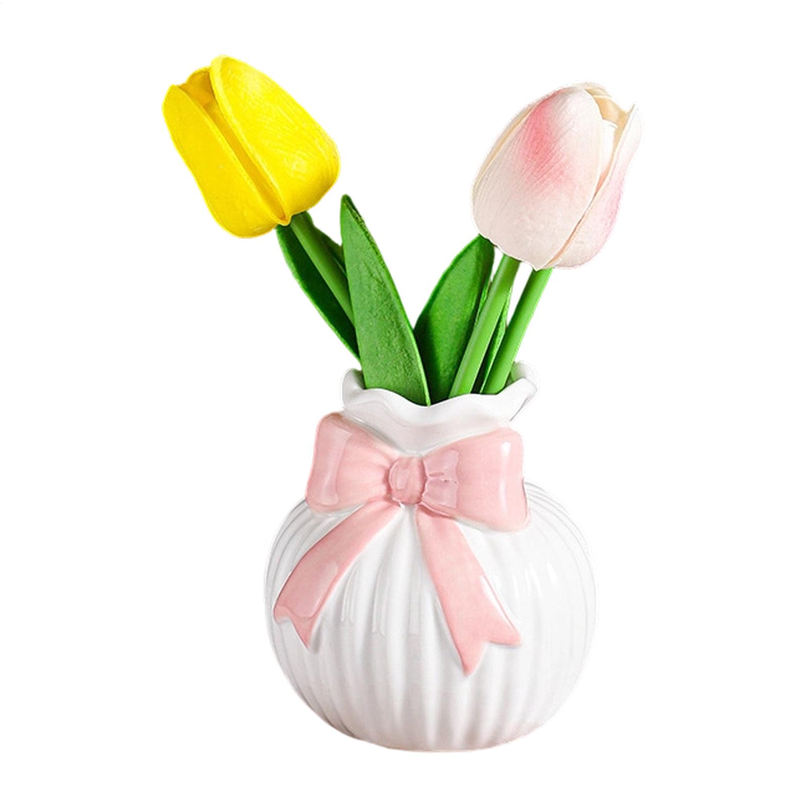 

Bow Shaped Flower Vases Ceramic Display Vases Bowknot Floral Decorative Favor Decor For Home House Living Room Office China Mainland