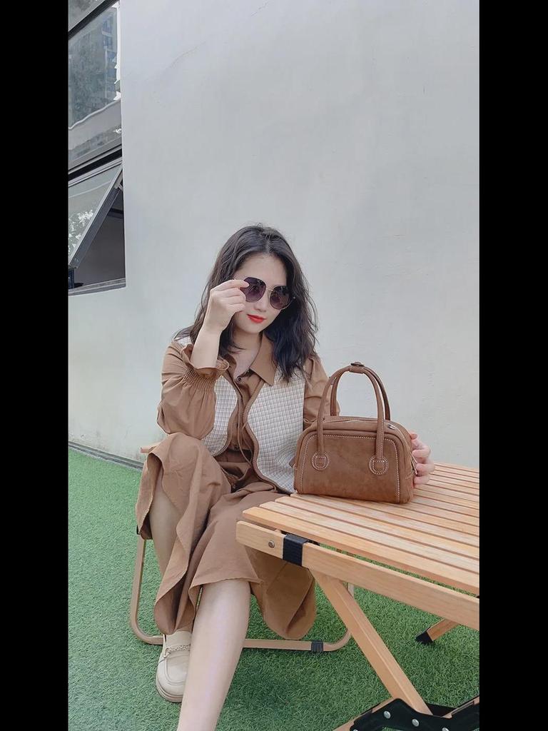 2024 Damen Handtasche aus echtem Leder in Kissenform: High-End Herbst/Winter Schulter- & Umhängetasche