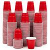 2 oz Plastik-Schnapsgläser, Rote Einweg-Schnapsbecher, Mini Rote Schnapsbecher, 60ml Partybecher für Weihnachtsfeier