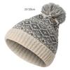 Unisex Womens Winter Warm Pom Pom Hat Cable Bobble Hat Pom Wooly Cap Knitted Beanie Cap