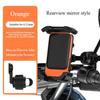 Shock Resistant Motorcycle Phone Holder for Delivery Riders Electric Bicycle Navigation Mount Stable Clamp for Mobile Phones