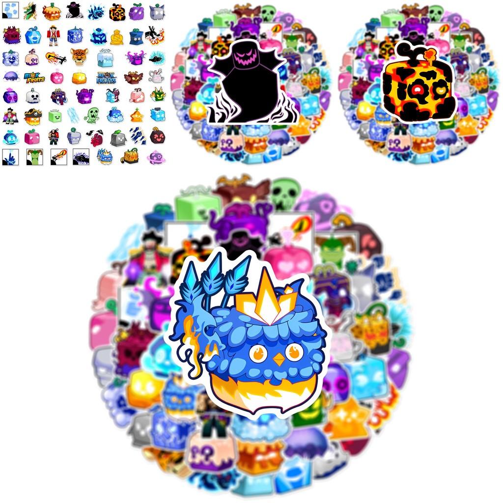 Set Vibrant și Durabil de Stickere Blox Fruits Pentru Decor Personalizat