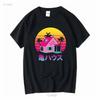 Kame House Sennin Funny Logo Mens Black T Shirt Size S To 5XL Long or Short Sleeves Vintage Washed Slightly Versatile Fashion