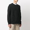 STONE ISLAND Front Pocket Crewneck Sweatshirt Black Men Tops 741563451-V0029