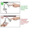LED Gooseneck Touch Dimmer RV/Boat Reading Light 12V-24V with USB