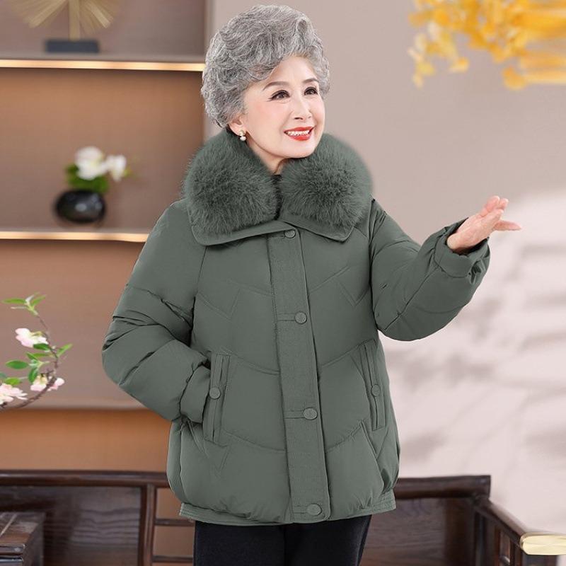 

Winter clothing velvet thick cotton-padded jacket short down cotton-padded jacket new outer wear 5XL [recommended 150-80kg] зелёный