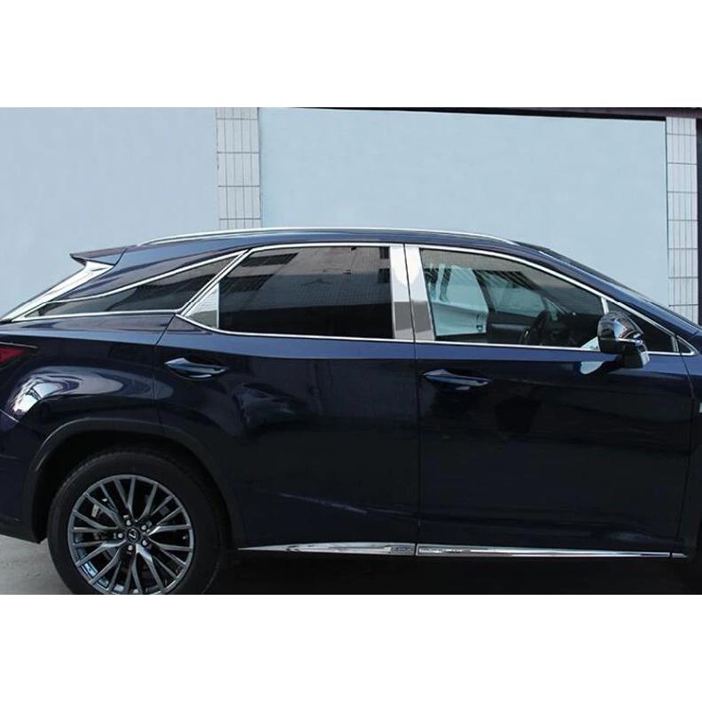For Lexus RX(AL20) RX200 300 350 450 2016- 2017 2018  Car Accessories Stainless Steel Window Pillar Post Cover Trim