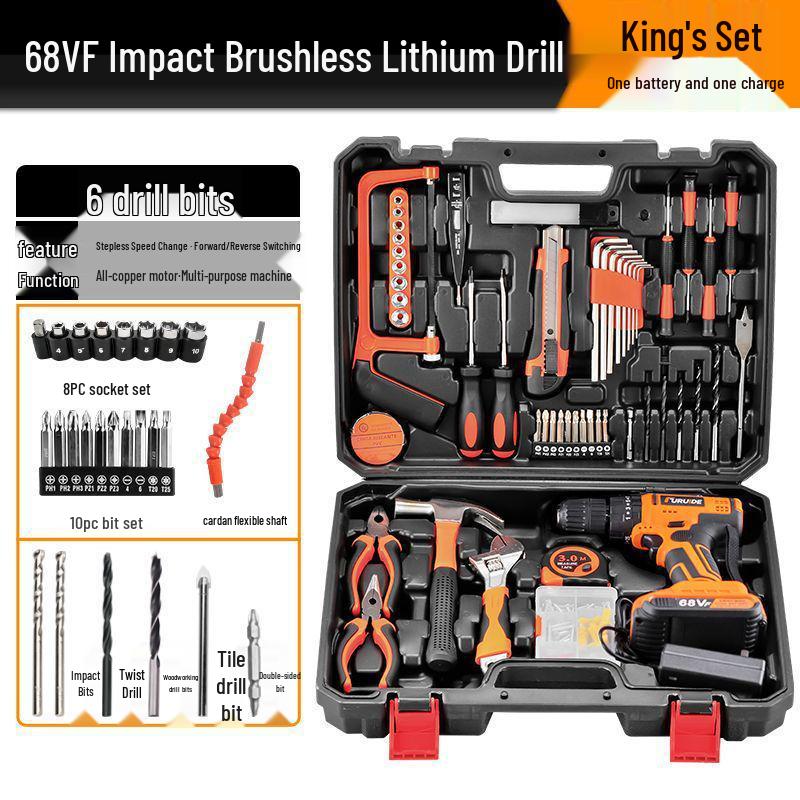 Multifunctional Electric Drill Set for Household & Car Repairs