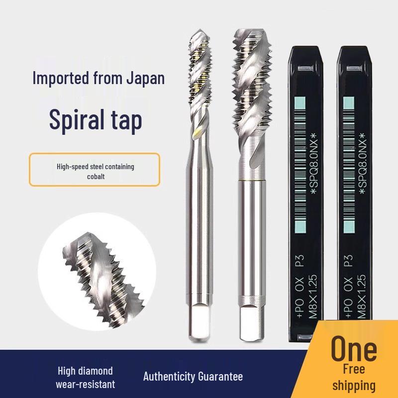 

Japanese Cobalt Spiral Machine Tap Set M1-M12 M3*0.5 spiral