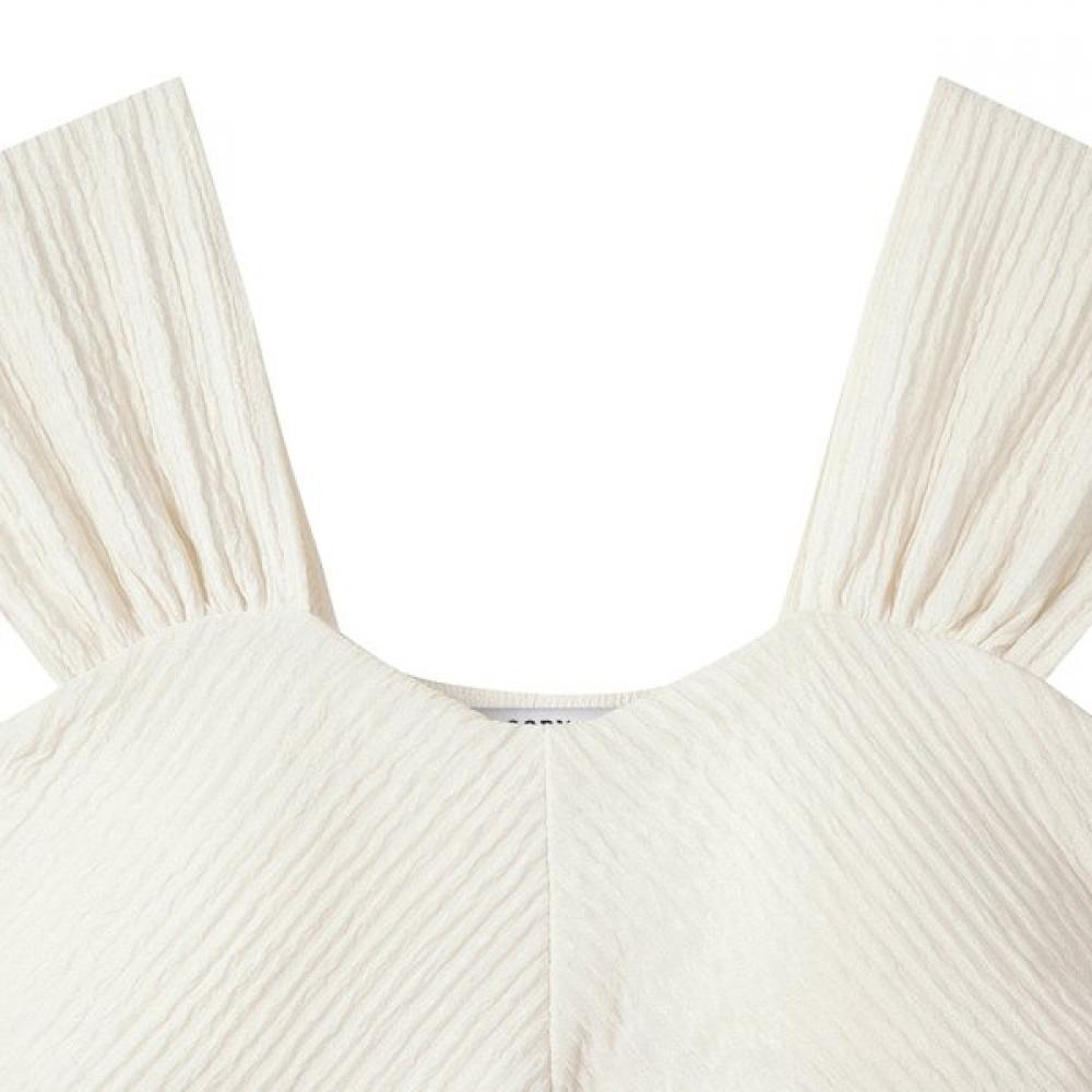 Ggpx Heart Neck Bustier Blouse Set Two Piece  Gp4op071f 