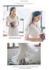 Plus Size Chiffon Light Wedding Dress with Short Sleeves - Perfect for Outdoor Weddings, Travel Photography, Banquets, and Evening Events with Veil
