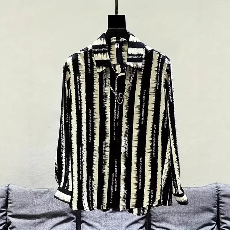 

Men s Black Series 3D Printed Long Sleeve Shirts Fashionable And Casual Business Shirt Men s Oversized Breathable Lapel Tops 3XL