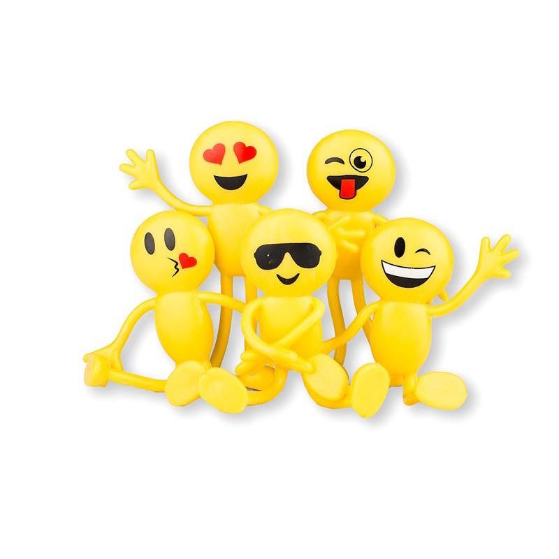 Creative 10 Pcs/Lot Kids Party Supply Favors Yellow Man Mini Sticky Emoji Toy for Children