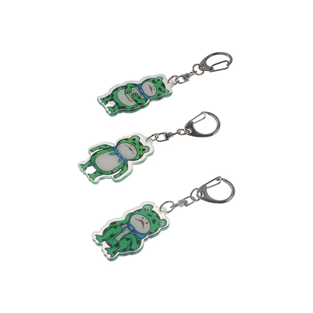 Frog Animal Frog Pendent Keyring Silent Frog Keychain Frog Acrylic Keychain  Schoolbag Pendant