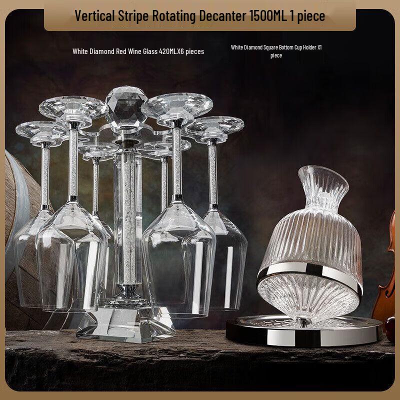 Tumbler Crystal Wine Decanter & Glass Set One Size