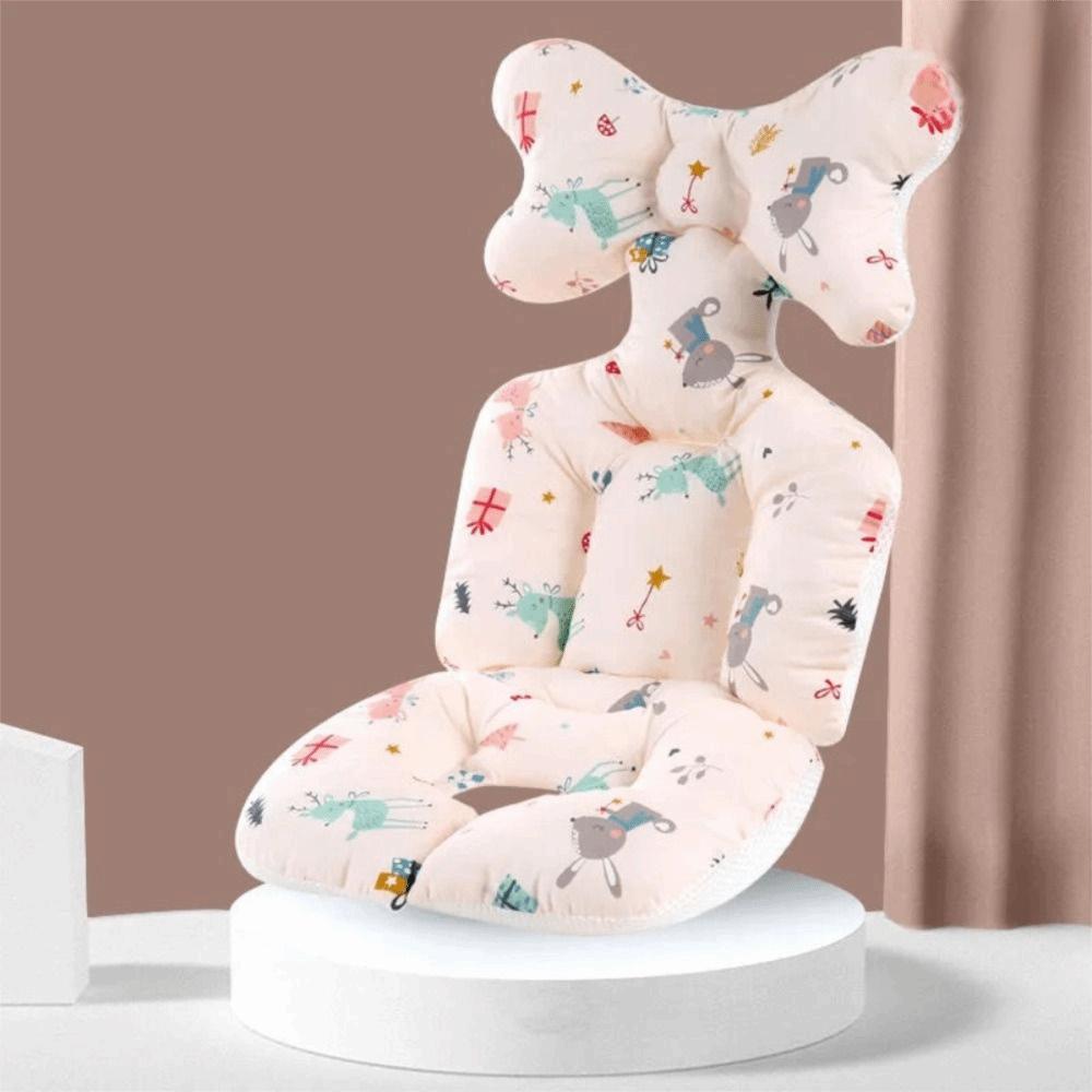 Cartoon Printed Baby Stroller Cushion Comfortable Dining Chair Cotton Pad  Travel Essential