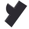 4pcs Reusable Hairline Shaping Tool Easy To Clean Edge Line Up Tool Barber Enhancement Card  For Men