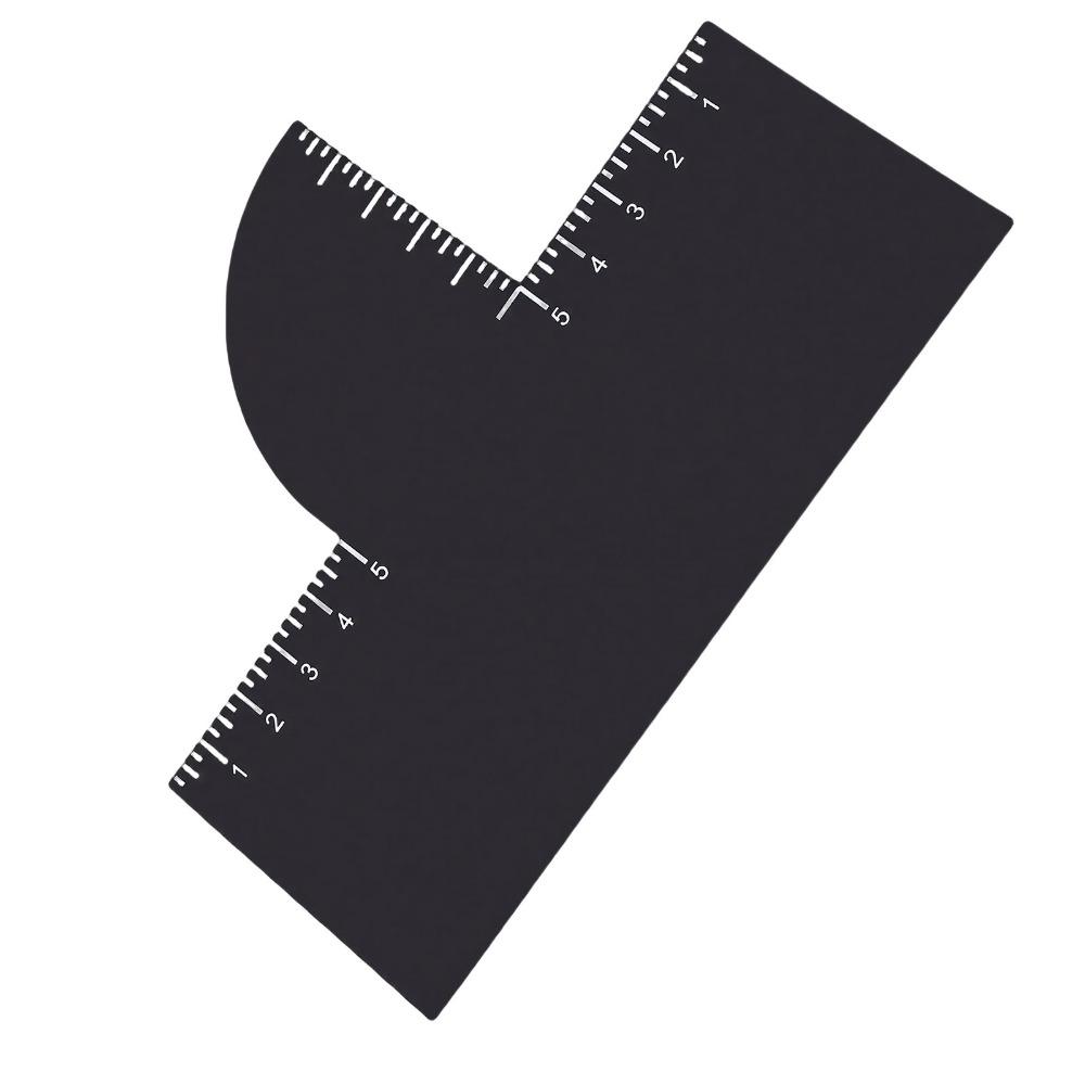 4pcs Reusable Hairline Shaping Tool Easy To Clean Edge Line Up Tool Barber Enhancement Card For Men