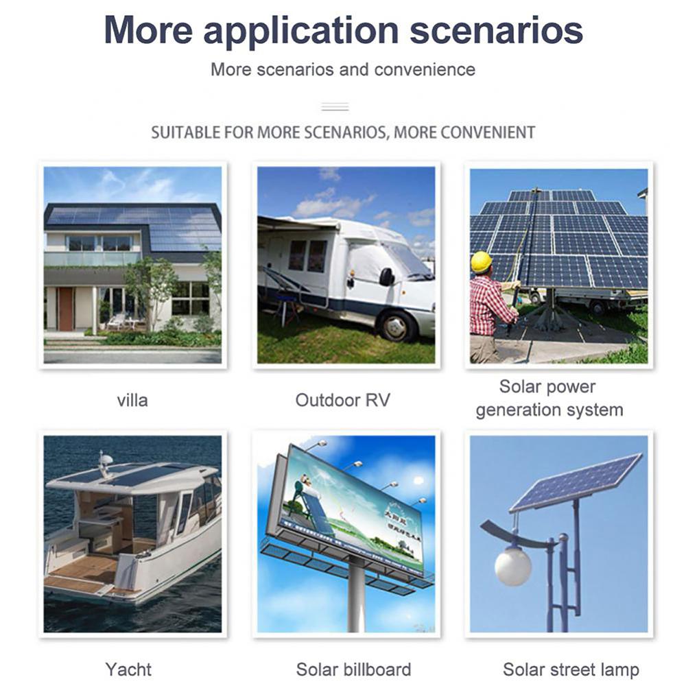Controler solar 12V/24V cu identificare automată, încărcător solar, afișaj LCD, regulator solar