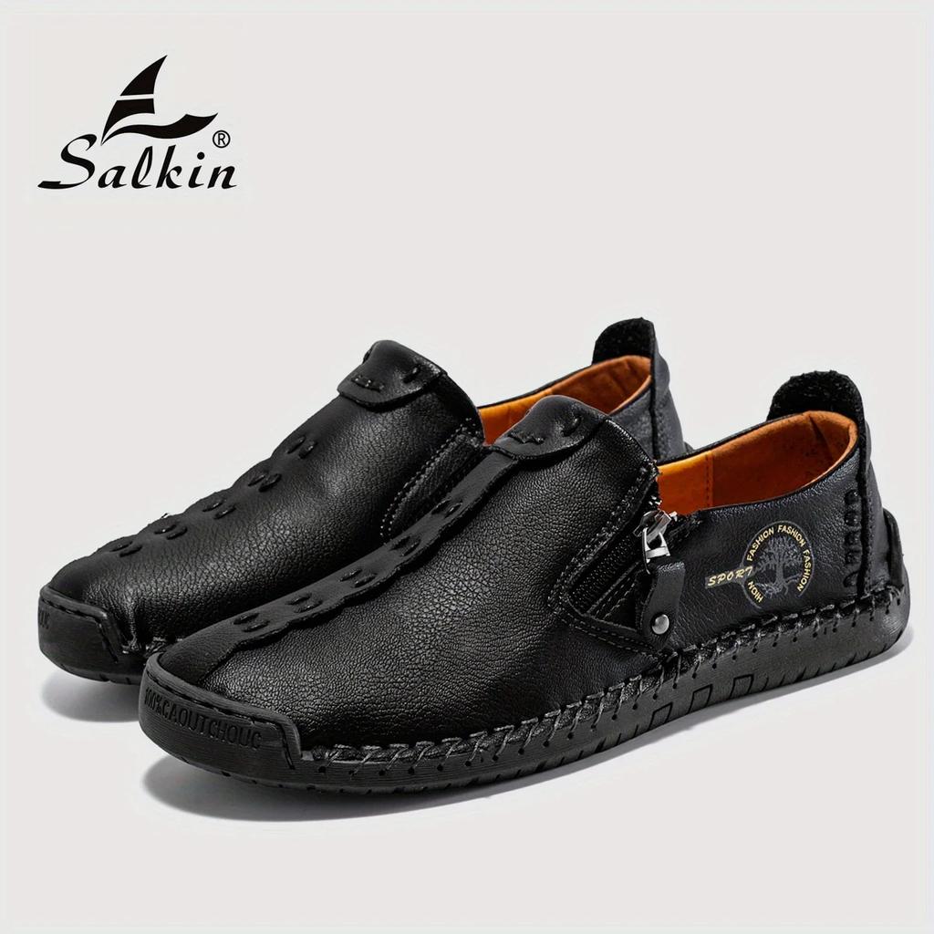 Leather Men's Casual Shoes Soft Soled Men's Loafers Breathable Non-slip Multi-color Driving Shoes Designer Shoes Hand-sewn