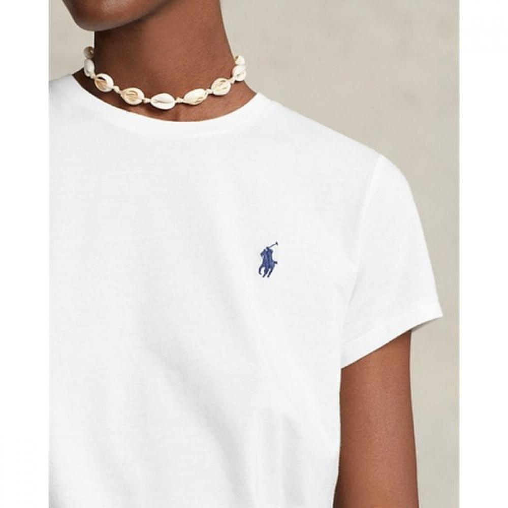 Polo Ralph Lauren Women Cotton Jersey Crewneck Tee  Wmpoknincu20695100 
