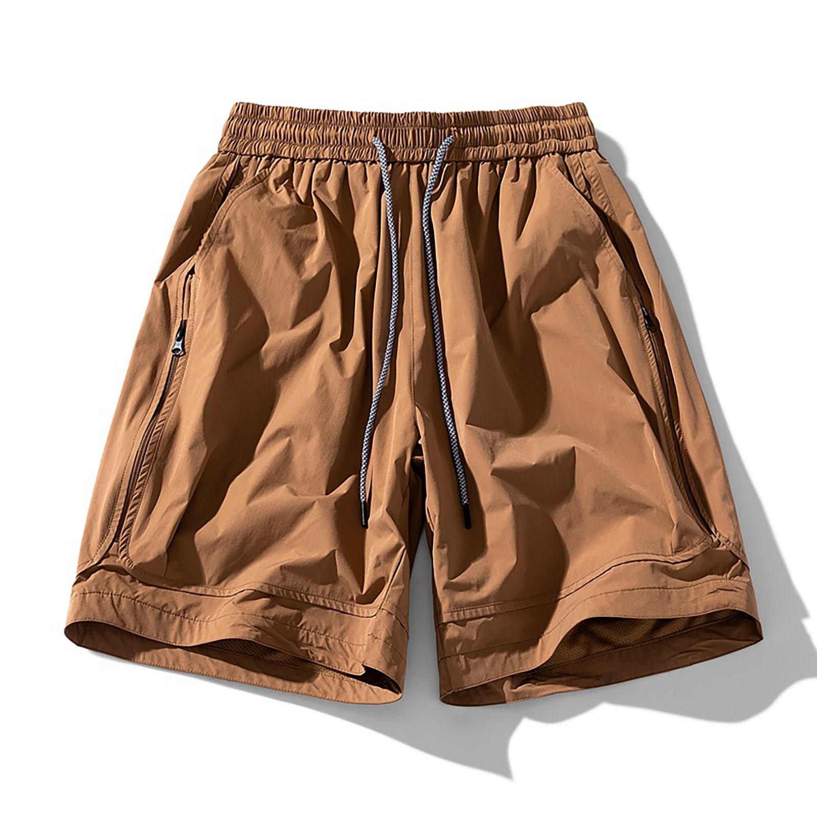 

Летние мужские камуфляжные шорты с цифровым принтом, гибкие эластичные укороченные спортивные шорты XL кофейный