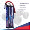 SIGP 2S 7.4V LiPo 6100mAh 70C Hard Case with Dean T Plug for RC Car Truck Boat Vehicle Tank Buggy Racing Hobby
