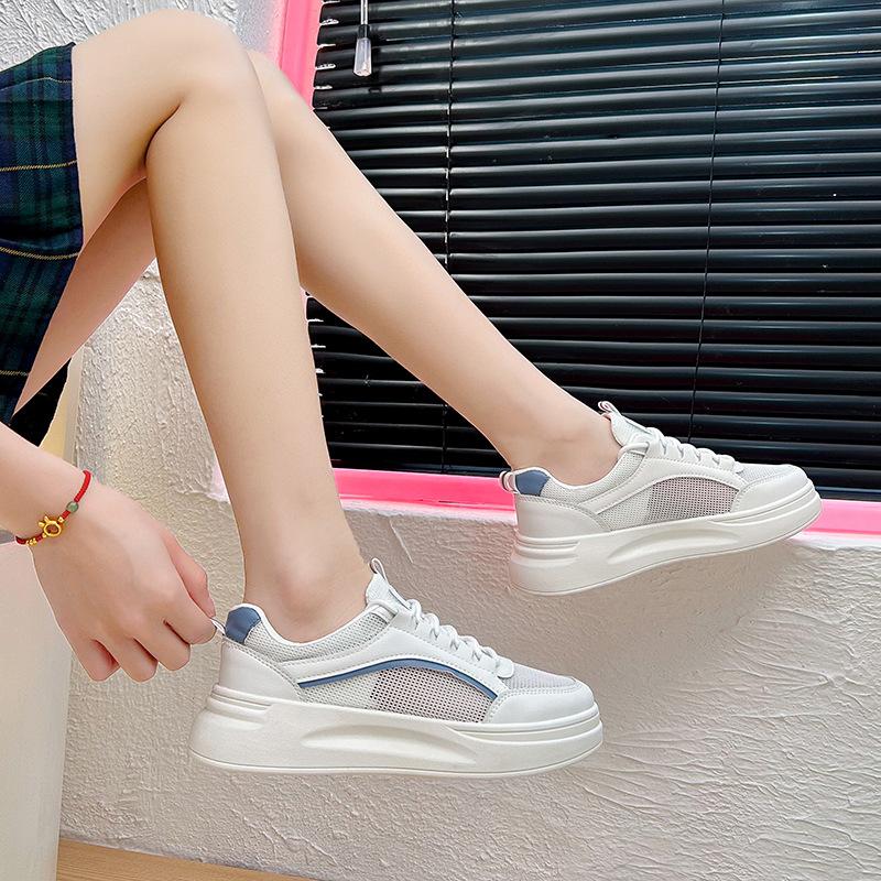 Summer New White Shoes Women's Fashionable Platform Shoes for Students Casual Sneakers