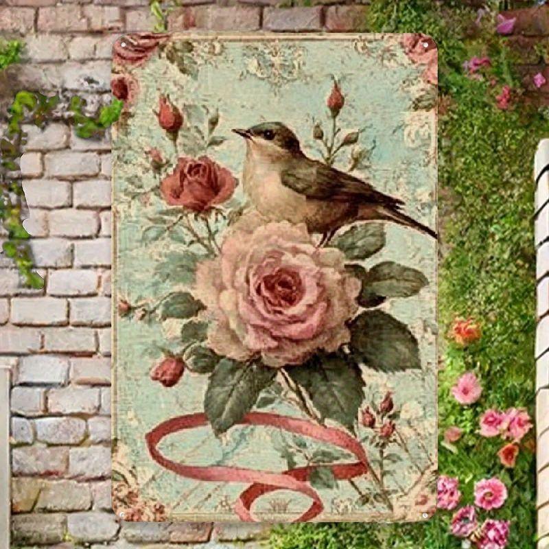 Vintage Metal Sign Funny Animal Bathroom Wall Decor Home Art Tin Plate