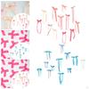 12 Pieces Bow Wall Decor Ribbon DIY Photo Backdrop for Party Bridal Shower