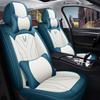 Full 5seats Faux Leather Car Seat Covers | Comfortable Supportive, Universal Fit for Various Models, Sponge Filler, Non-Textile Material