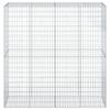 VidaXL Panier gabion avec couvercle 200x50x200 cm fer galvanisé, mur en gabion, mur de soutènement en gabion, clôture en 3295167