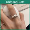 Elegant 925 Sterling Silver Twisted Crossover Ring For Stylish Women With Unique Design