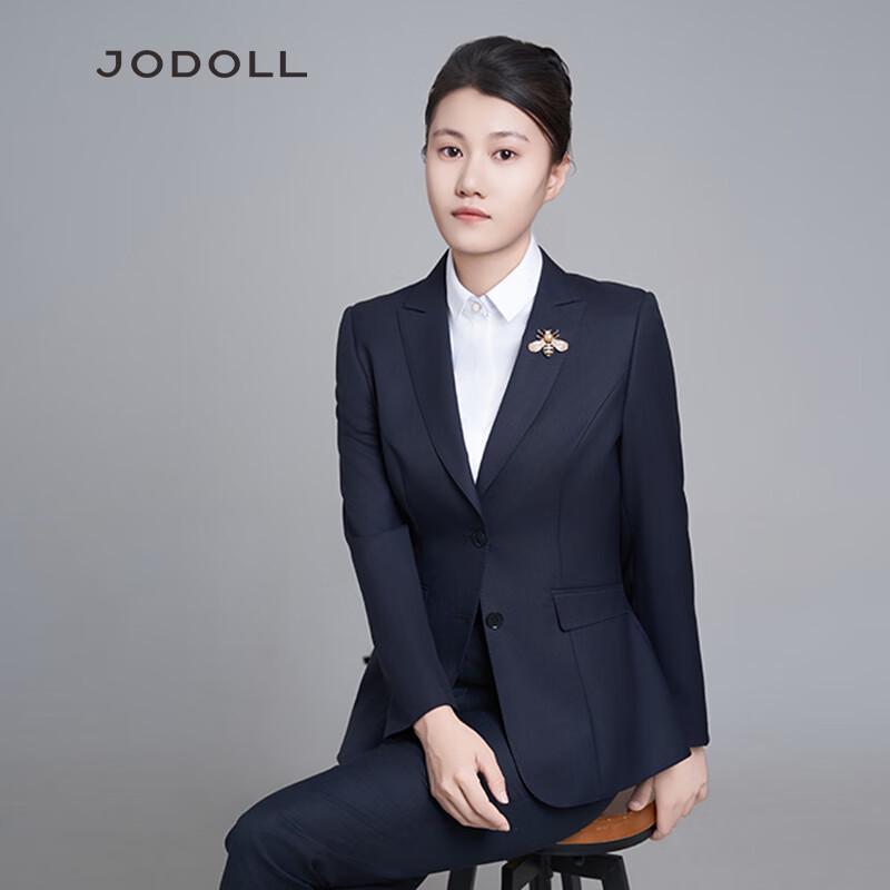 JODOLL Women's Slim Fit Wool Cashmere Blazer