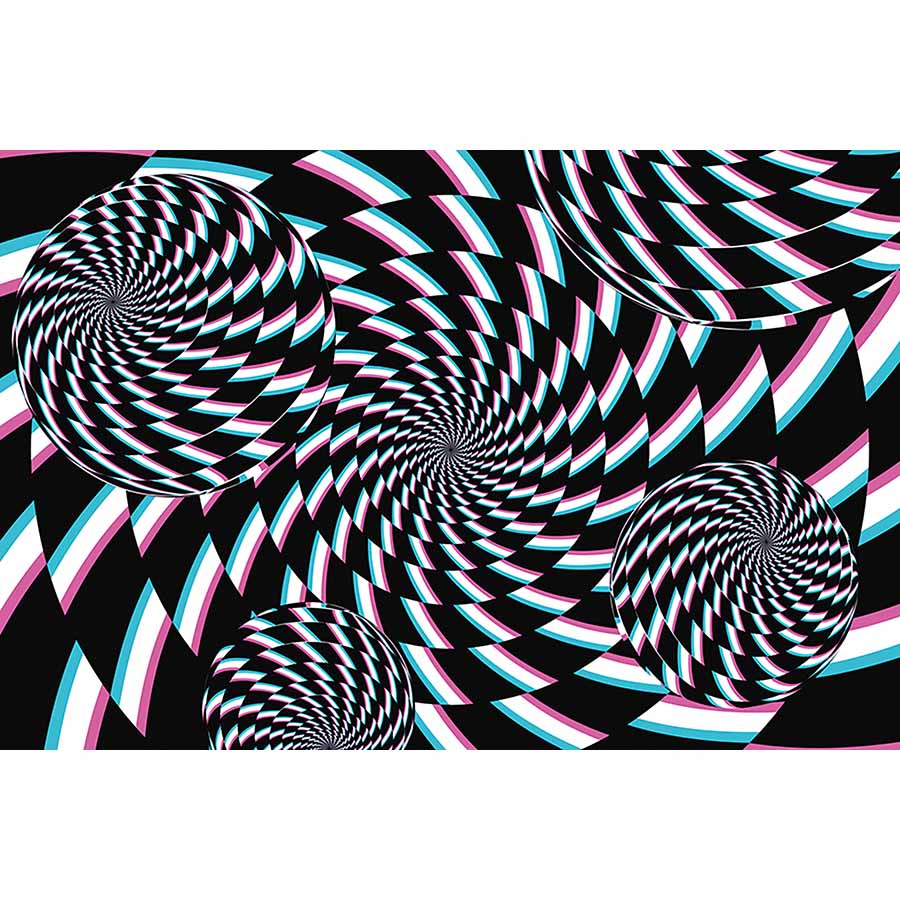 MOON.QG 3D Photography Wallpapers Backdrop Visual Illusion Background Swirl Geometric Home Wall Event Photo Studio Decorations
