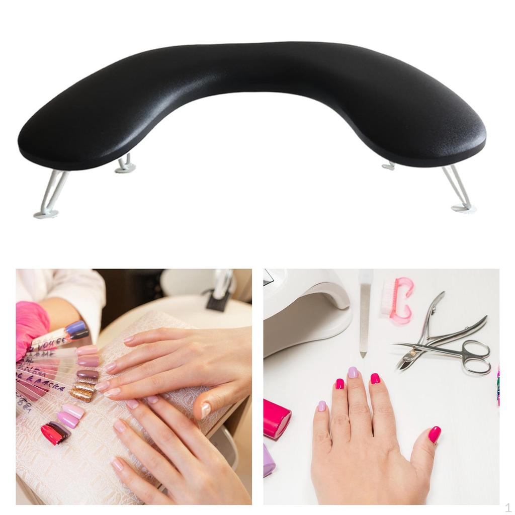 Manikúrní područka Polštářek na nehty Podnožka Polštářek na ruku Multifunkční opěrka pro