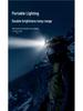 Induction Headlamp: Ultra-Bright, Long-Range LED with Extended Battery, Red Light, Clip-On for Fishing and Repair.