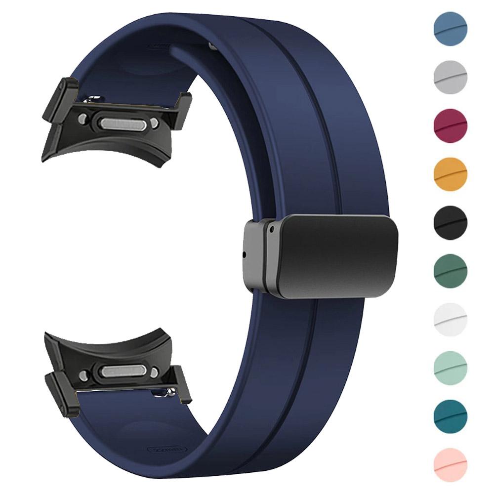 Magnetisches Silikonarmband für Samsung Galaxy Watch6 44mm 40mm Sportuhrband 20mm Armband Armband Galaxy Watch 6 Classic 43mm 47mm