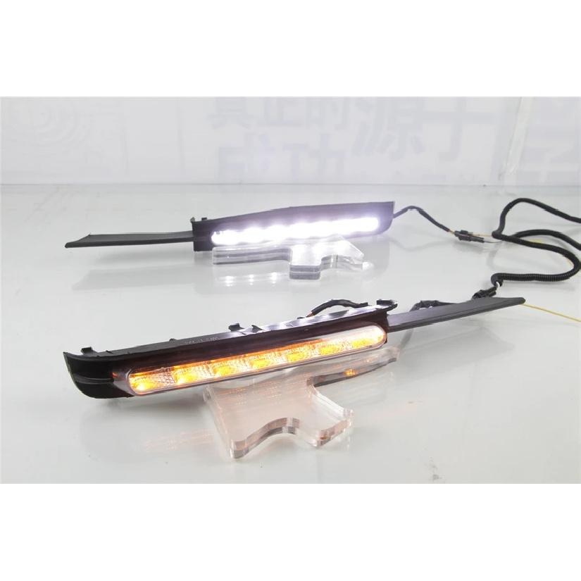 Car Flashing 2PCS LED DRL Daytime Running Light With Turn Signal Fog Lamp For Toyota MARK X REIZ 2004 2005 2006 2007 2008 2009